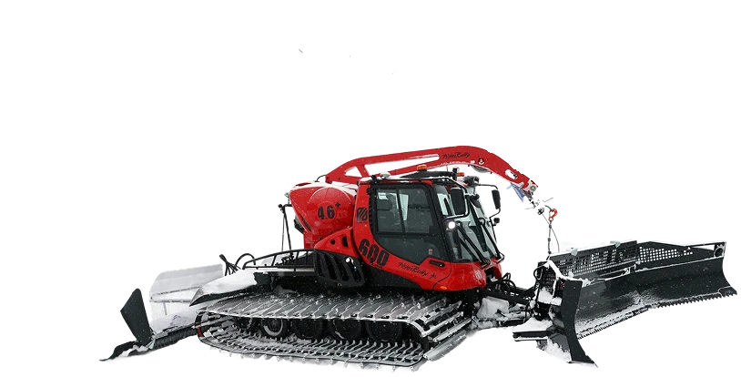 Sekwencja skoku snowboardzisty nad ratrakiem