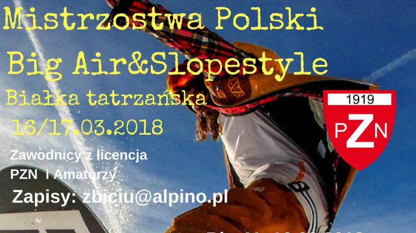Obrazek artykułu Mistrzostw Polski Seniorów Big Air i Slopestyle