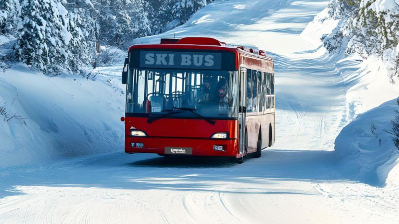 Skibusy kursują do 8 marca - wygodny dojazd na stok