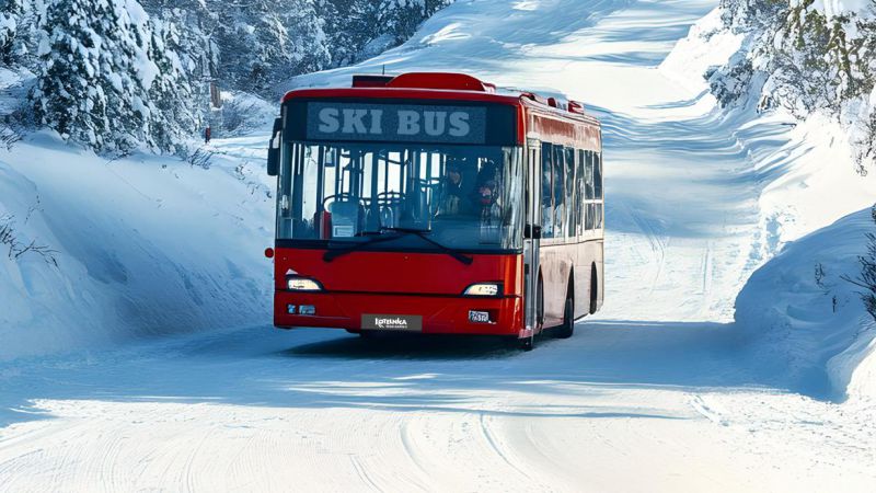 Skibuses run until March 8 - convenient access to the slopes.
