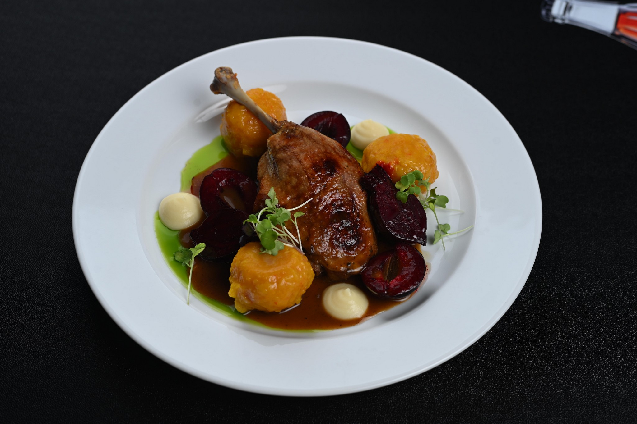 Knedle dyniowo-batatowe z żurawiną