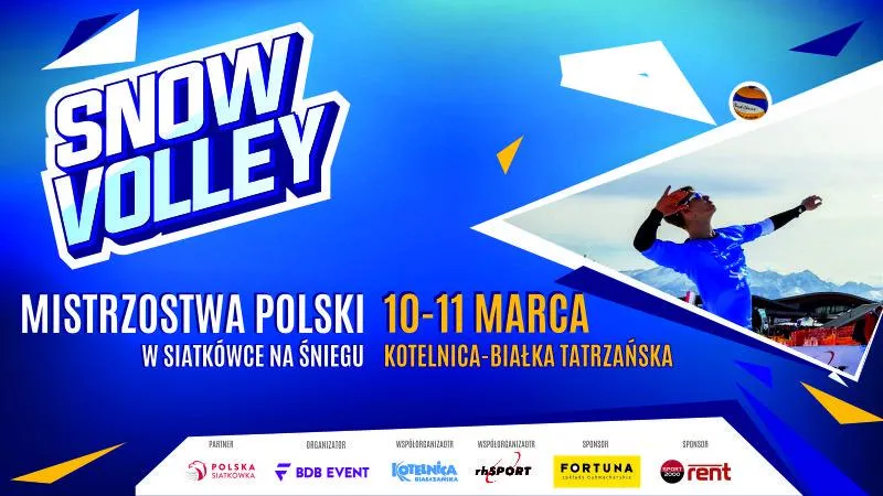 Historyczne Mistrzostwa Polski w siatkówce na śniegu SnowVolley w Polsce