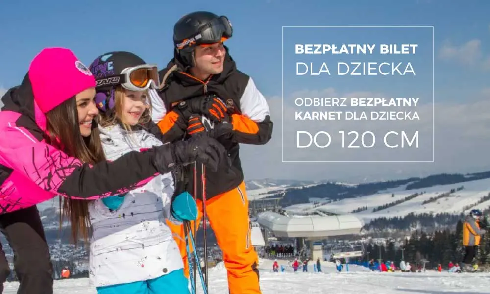 Dziecko do 120cm wzrostu z TATRYSKI jeździ gratis!